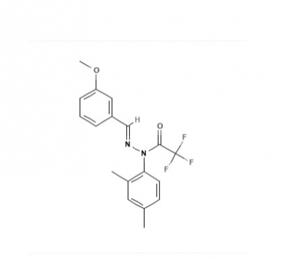 N-(2,4-dimethylphenyl)-2,2,2-trifluoro-N-[(E)-(3-methoxyphenyl)methylideneamino]acetamide